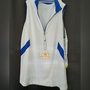 Tail Mock /zip/Color block Golf shirt White Label